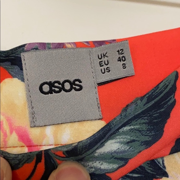 ASOS floral print circle skirt in scuba material - Picture 5 of 6